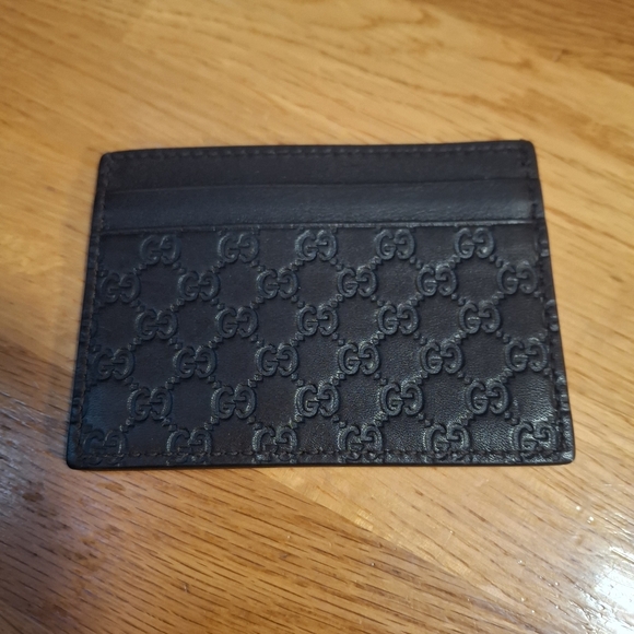 Gucci Micro Guccissima Leather Card Case Holder - Picture 3 of 8